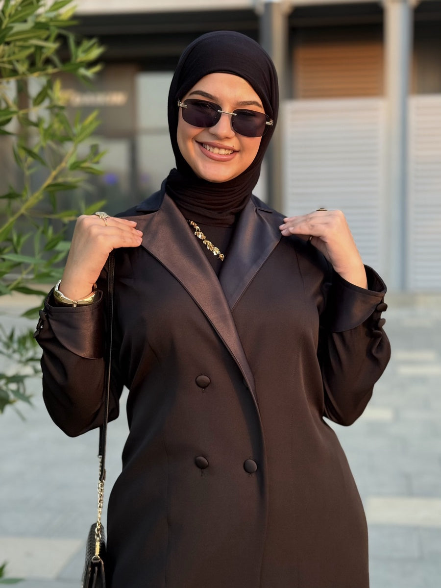 عباية بستايل بالطو