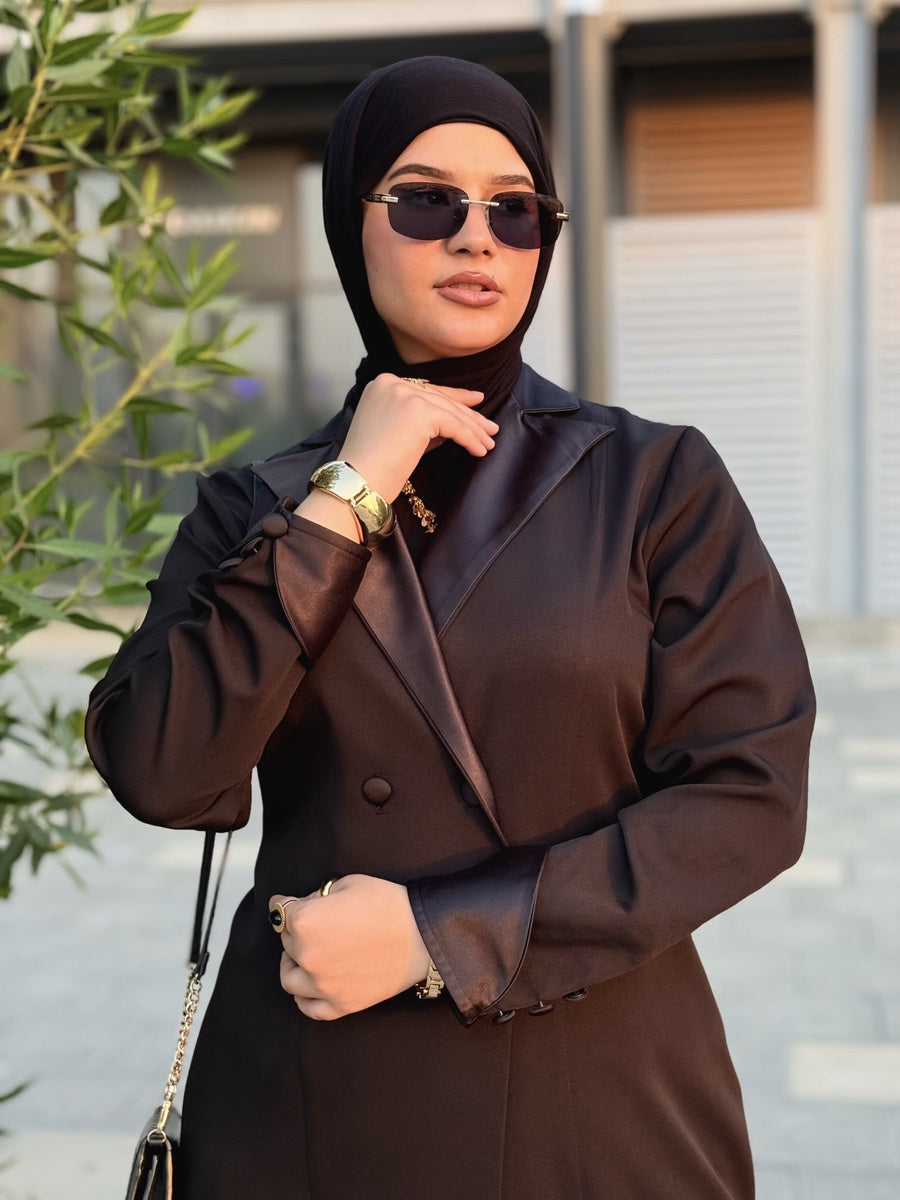 عباية بستايل بالطو