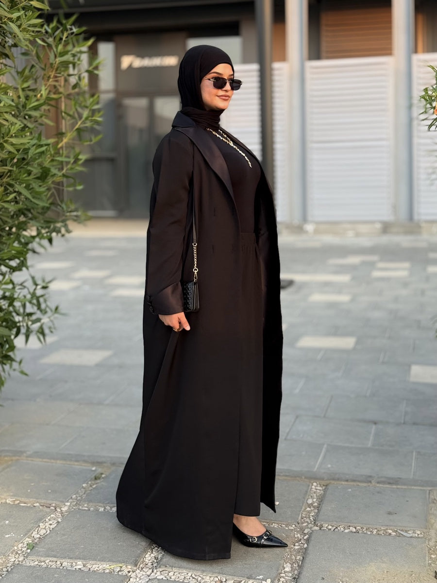 عباية بستايل بالطو