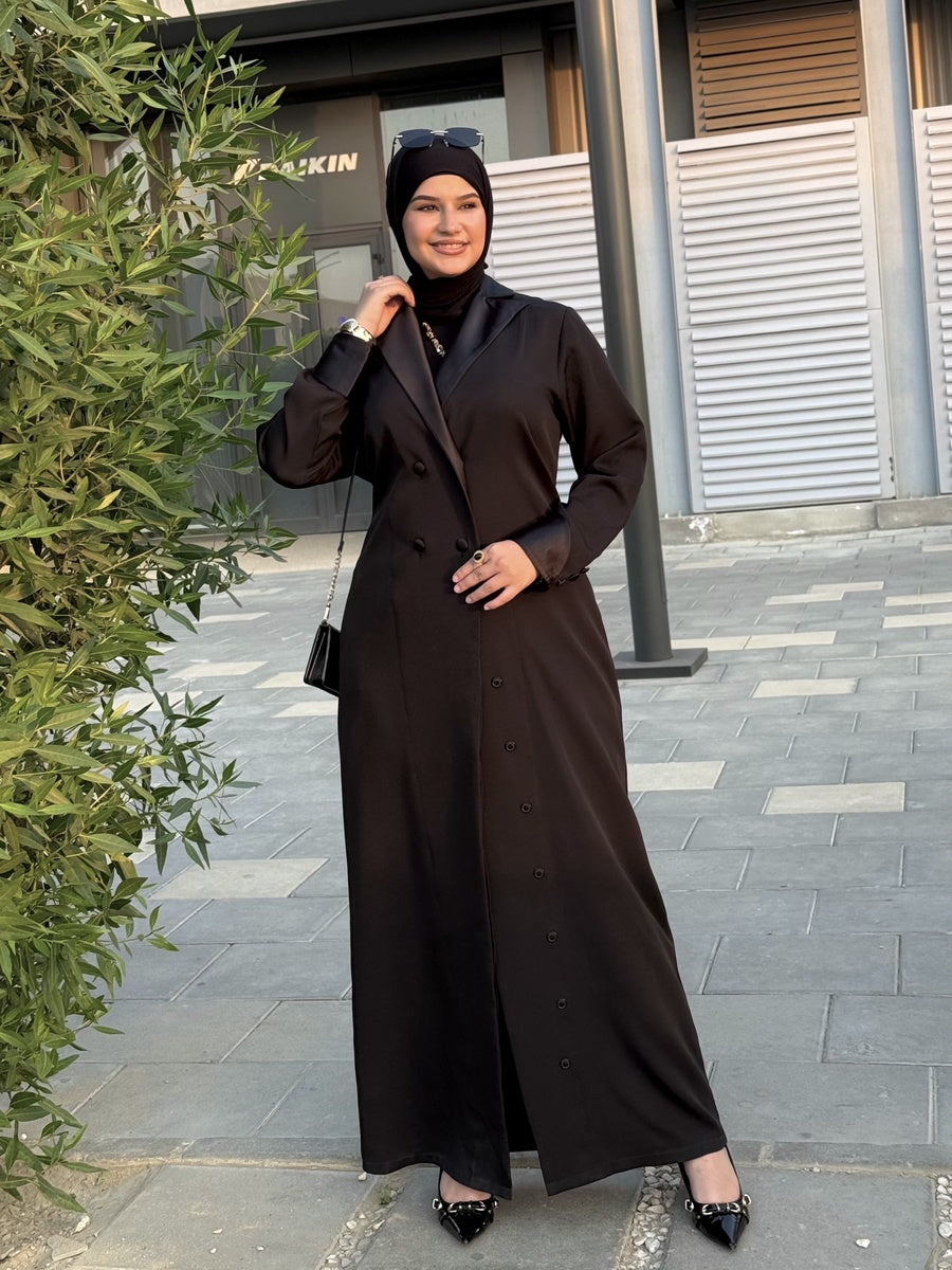 عباية بستايل بالطو