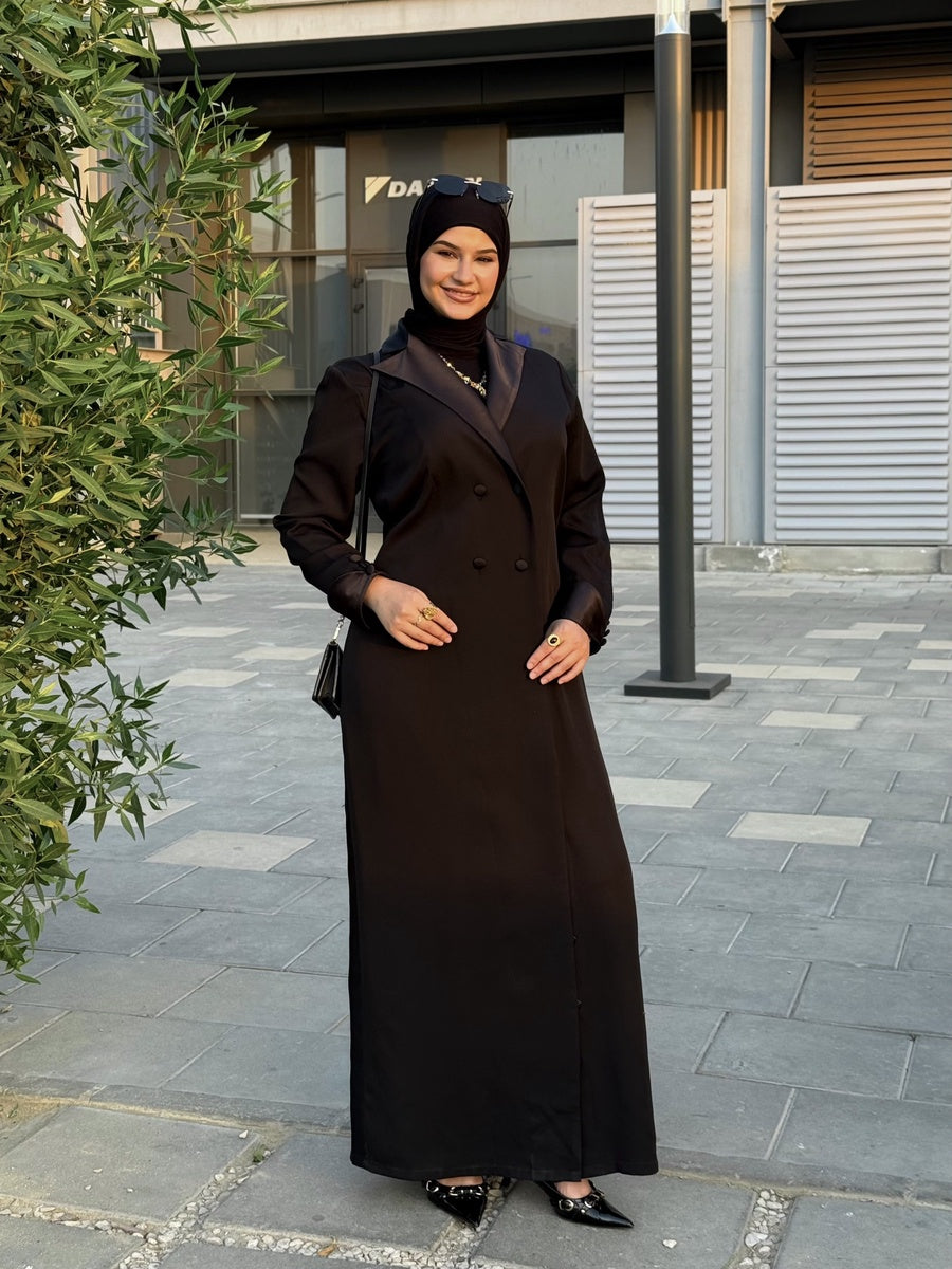 عباية بستايل بالطو