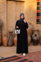 عبايه كاجوال بجيبين وسوسته