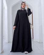 عباية كلوش واسع سوستة أمامية