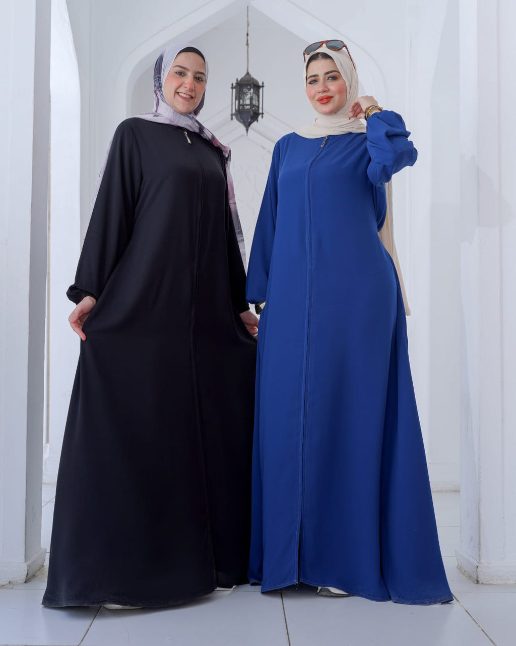 عباية كلوش واسع سوستة أمامية