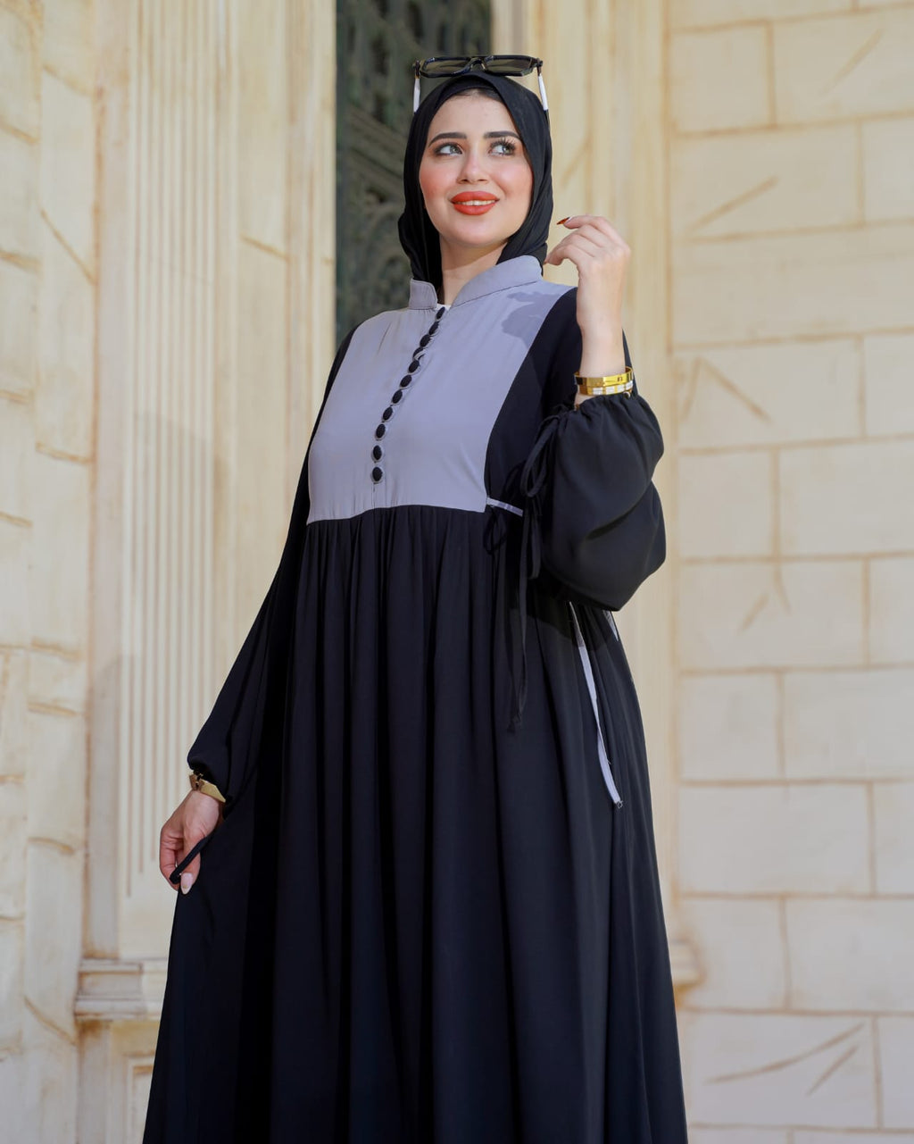 فستان كلوش بفرونسات