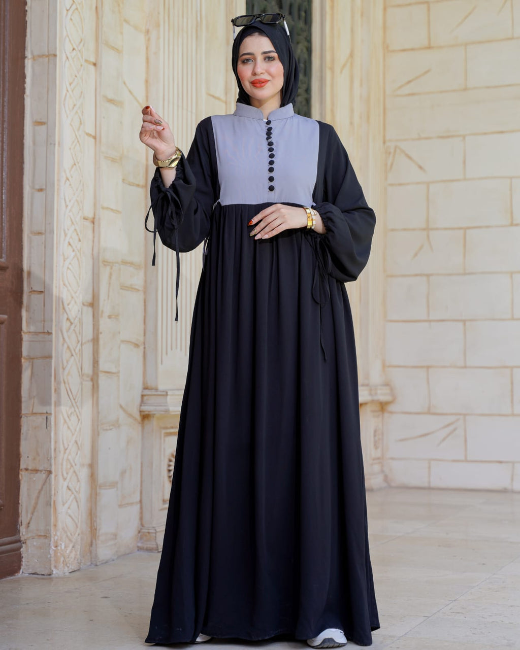 فستان كلوش بفرونسات
