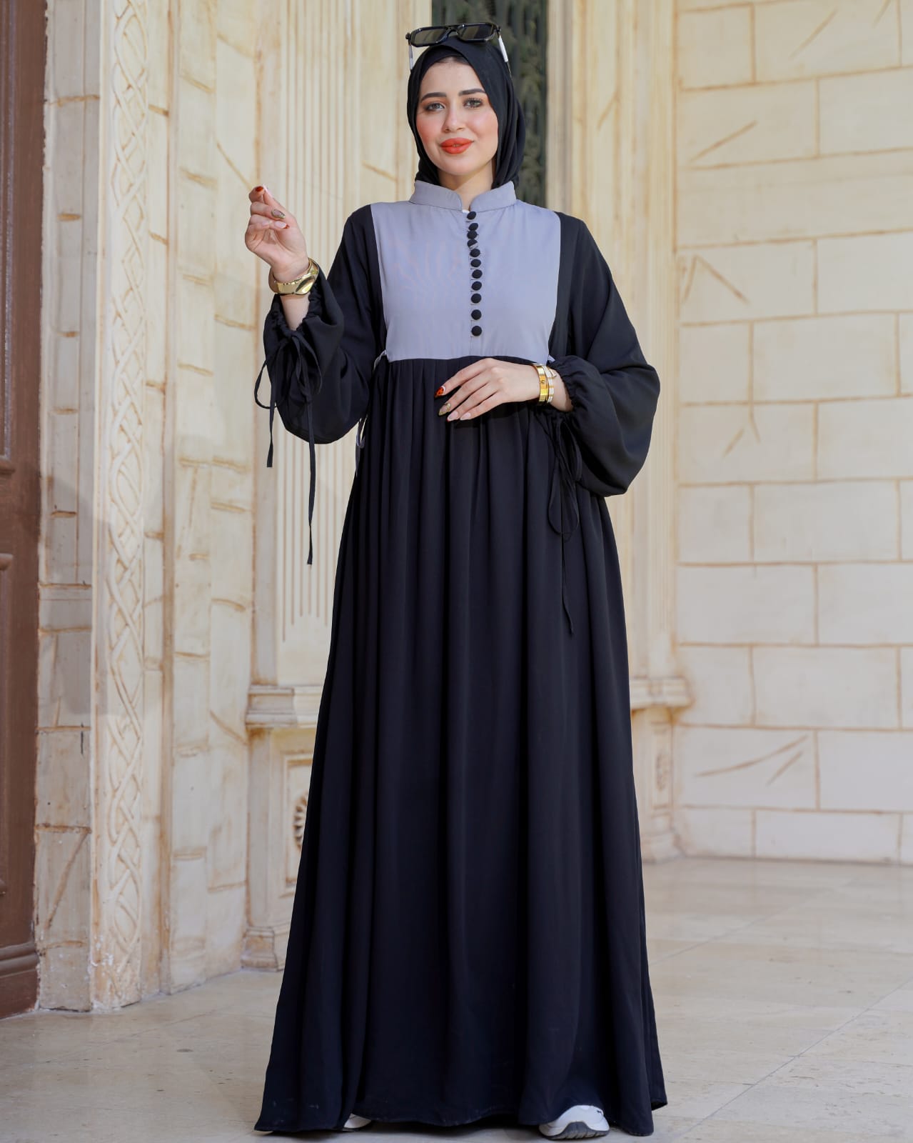 فستان كلوش بفرونسات