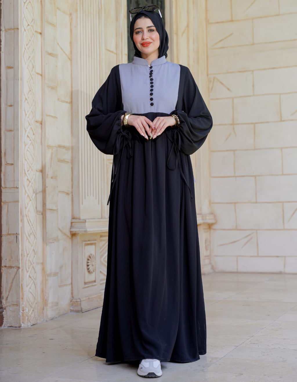 فستان كلوش بفرونسات