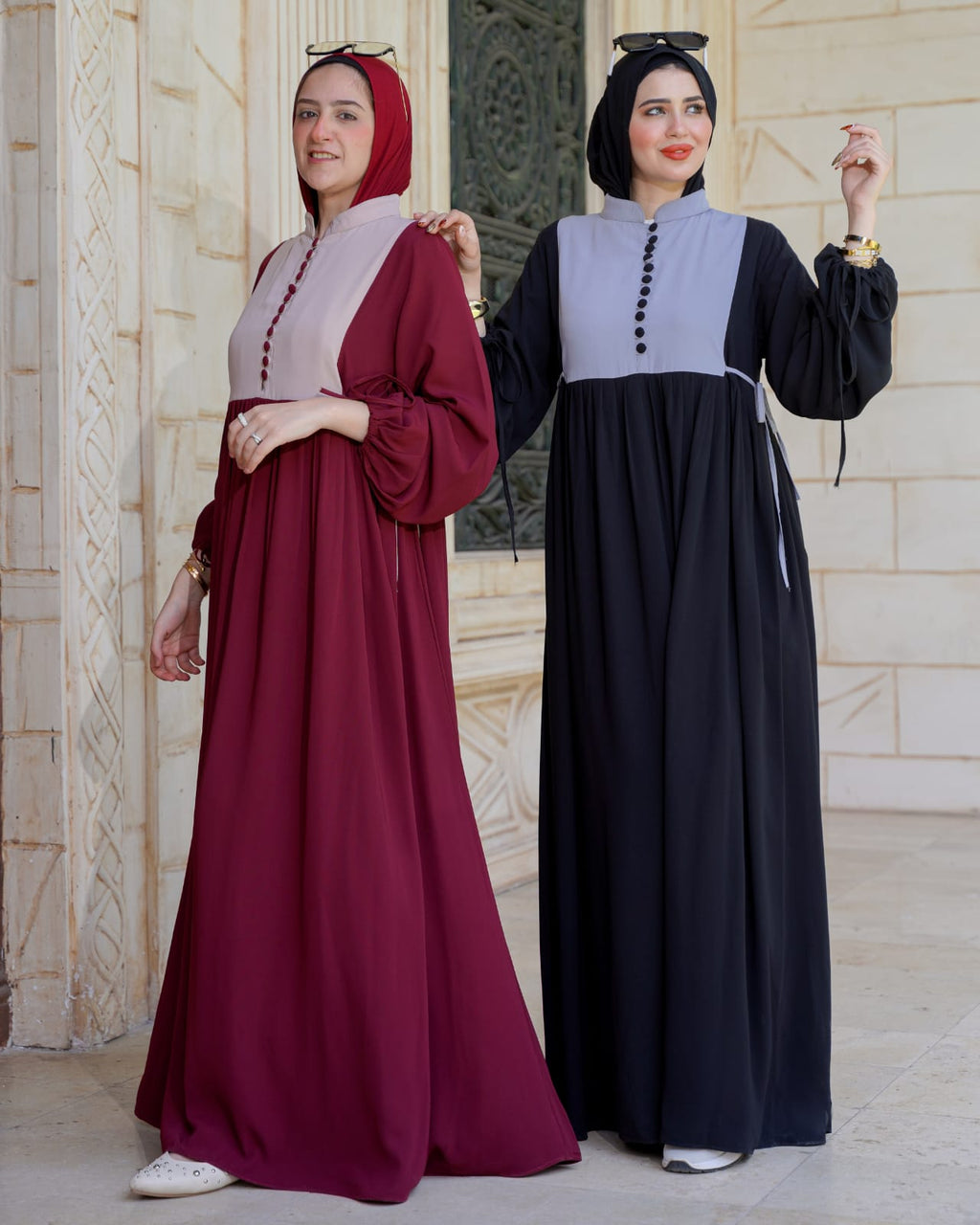 فستان كلوش بفرونسات