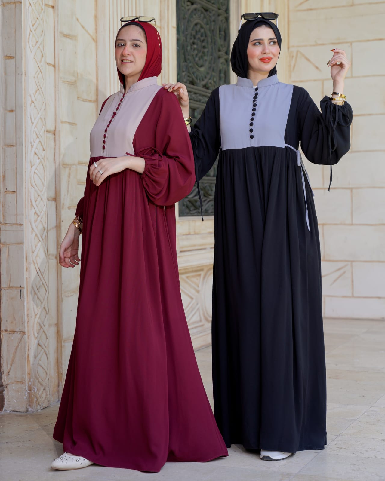 فستان كلوش بفرونسات