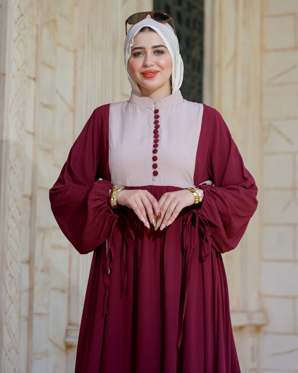 فستان كلوش بفرونسات
