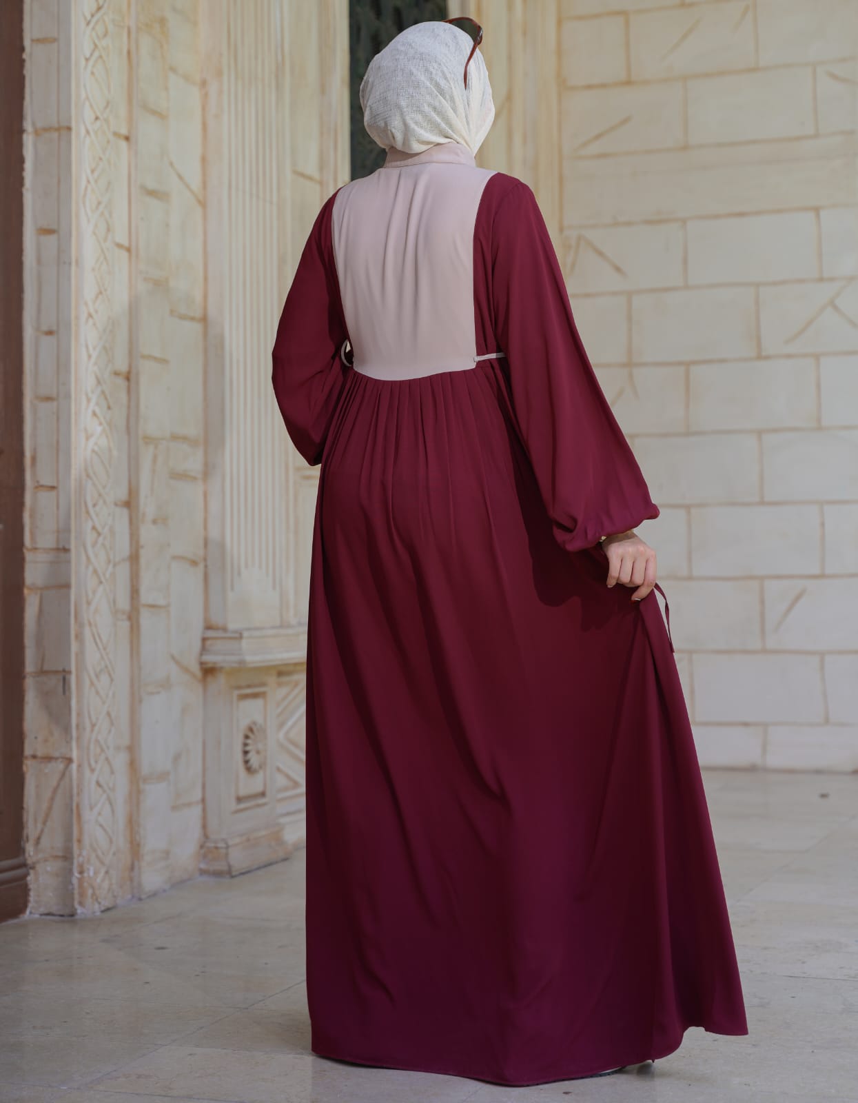 فستان كلوش بفرونسات