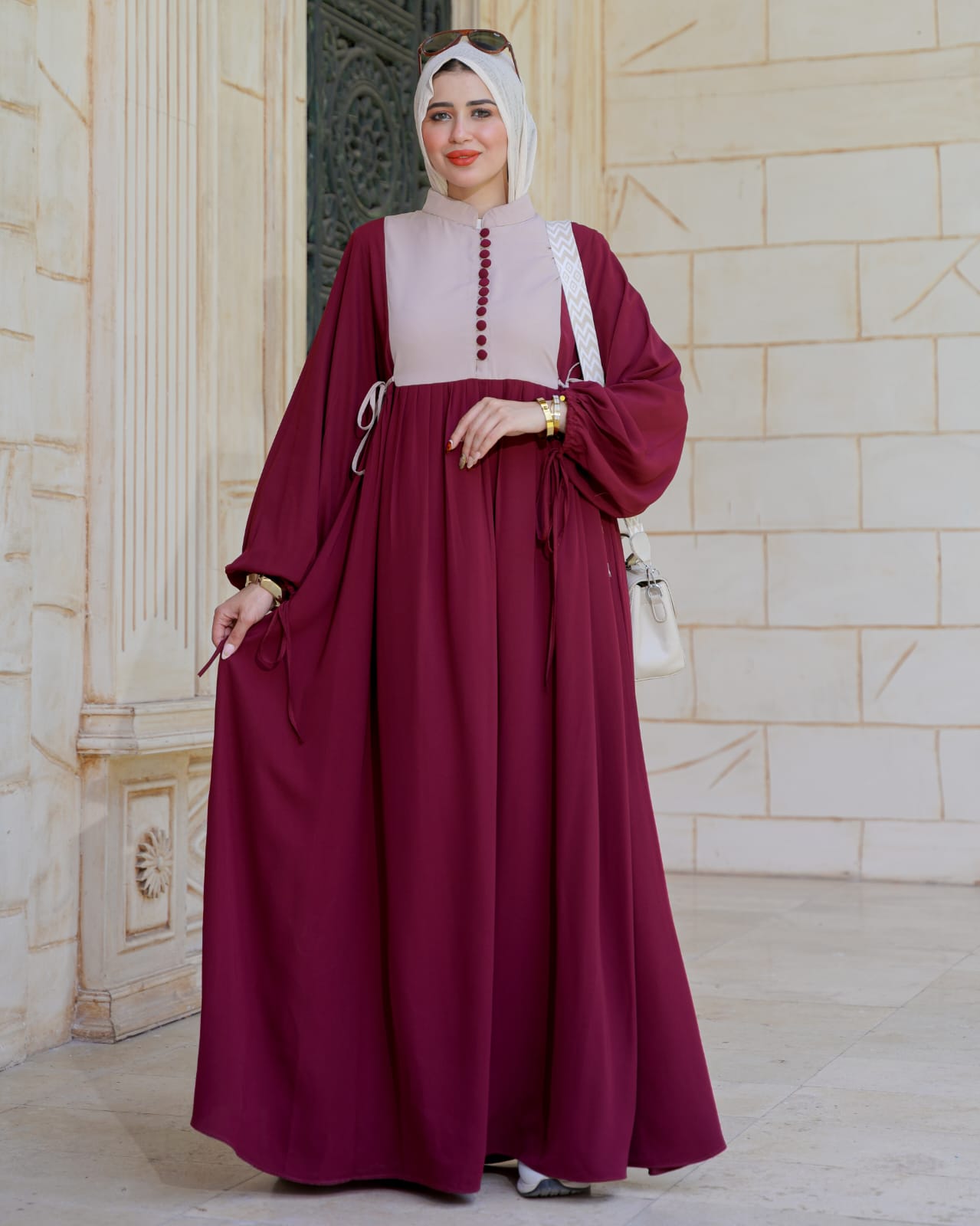 فستان كلوش بفرونسات