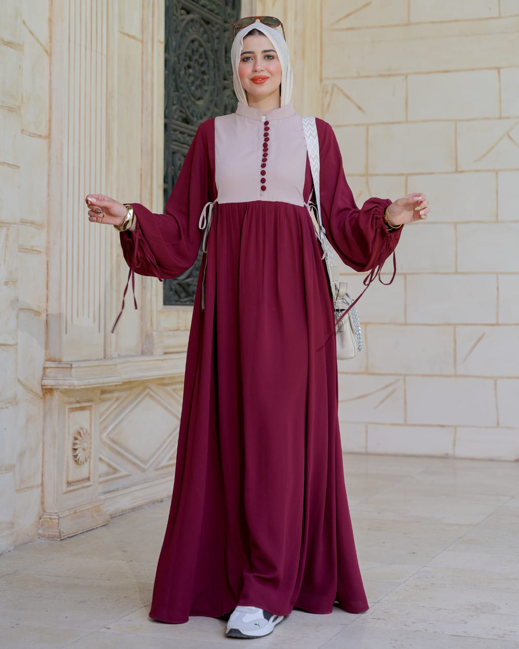 فستان كلوش بفرونسات