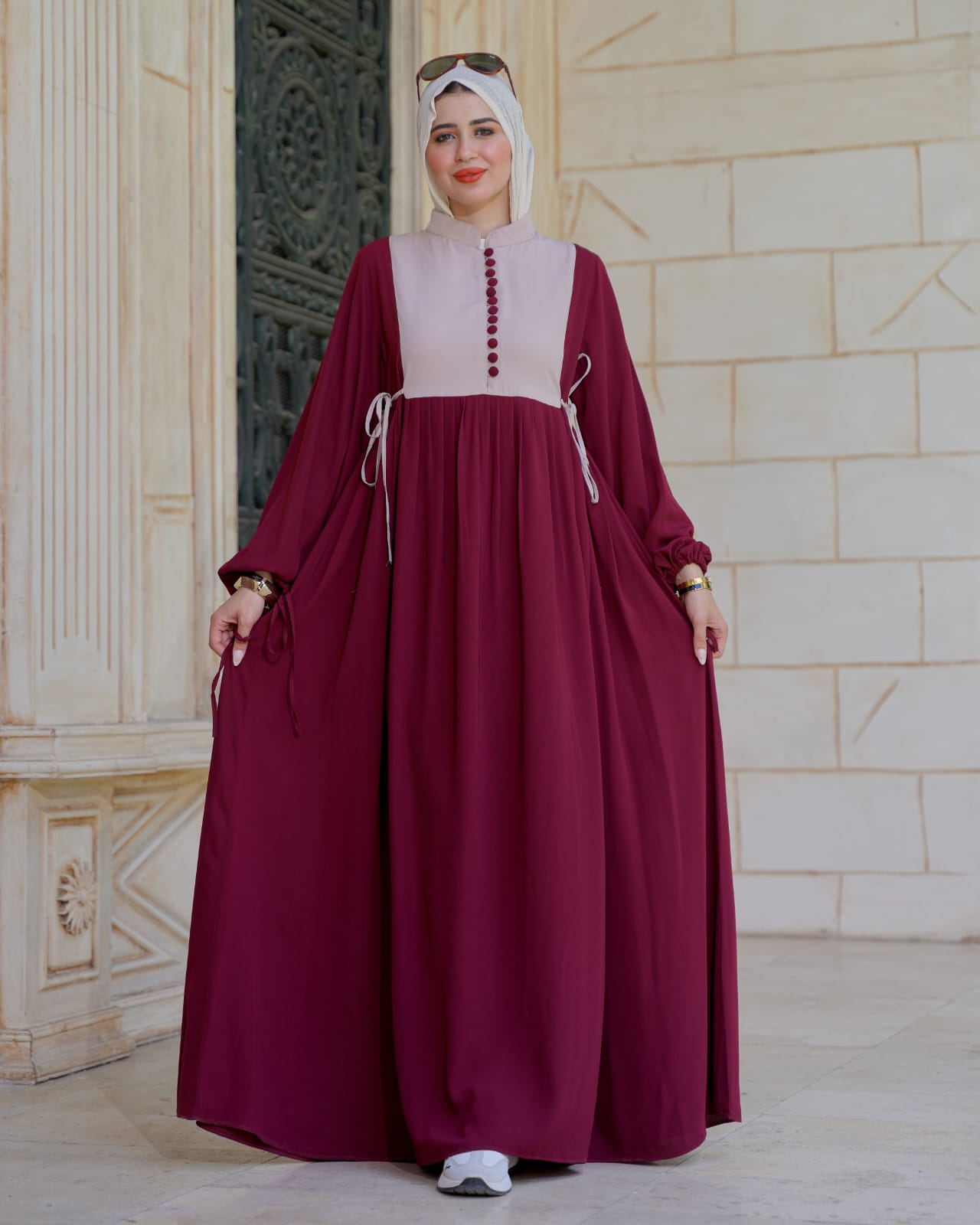 فستان كلوش بفرونسات