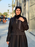 فستان كلوش بجاكيت ستان
