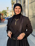 فستان كلوش بجاكيت ستان